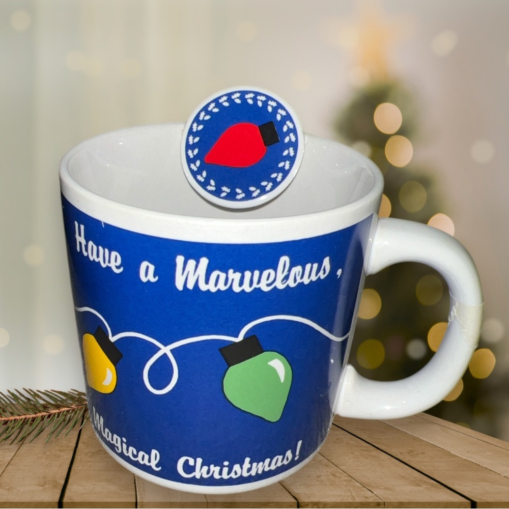 Vtg Russ Berrie Coffee Mug Have A Marvelous Magical Christmas Made In Korea